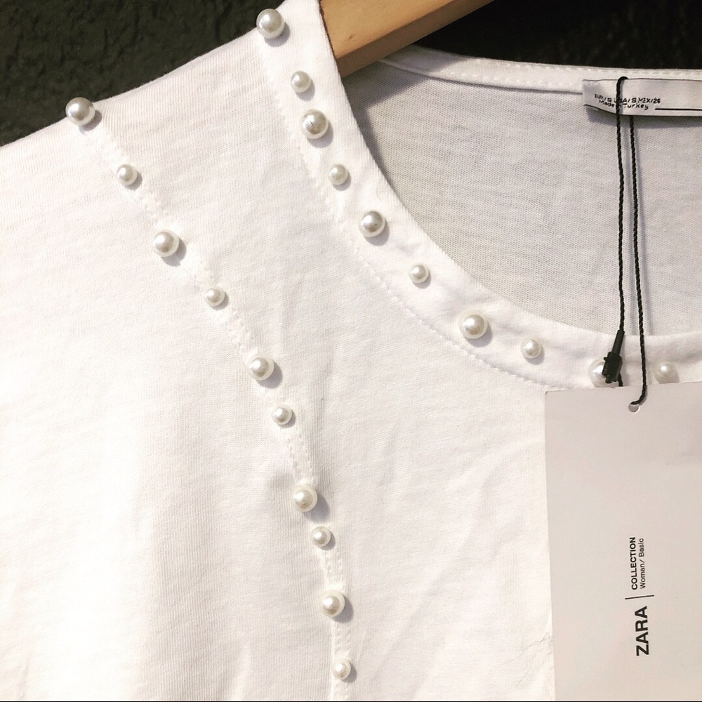 Zara white tee